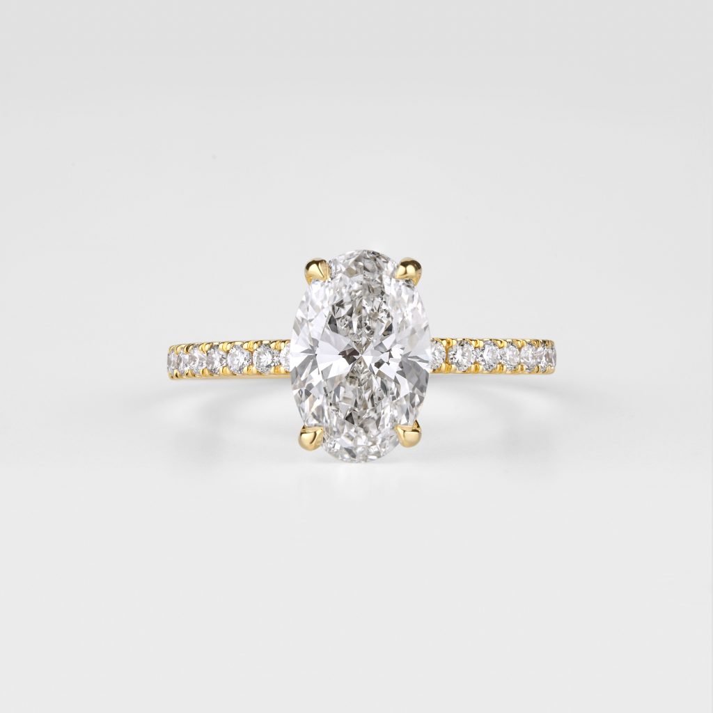 Oval Diamond Engagement Ring Design