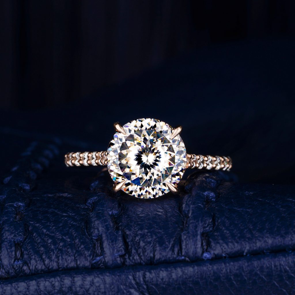 Hidden Halo Engagement Ring Design